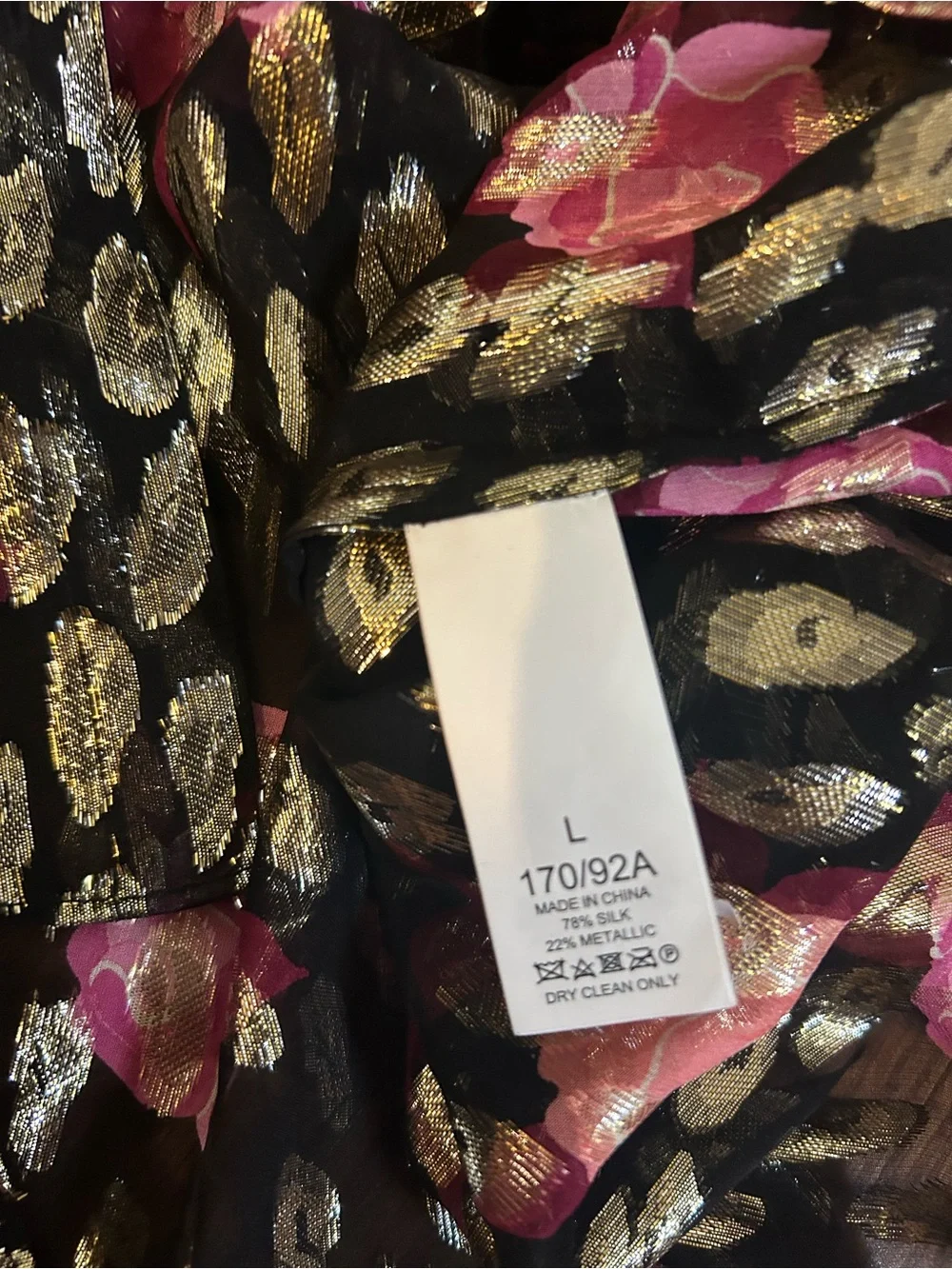 Kate spade  Rose Garden Smocked Neck Top Size L